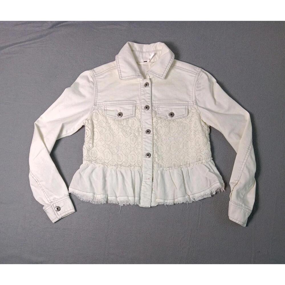 Free-people Women's Cream and Cream Coat